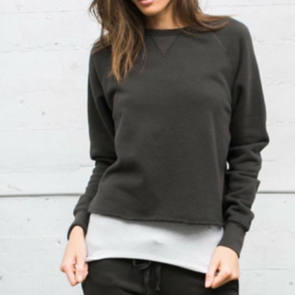 Josh Brown grunge SWEATER sz S/M Black
